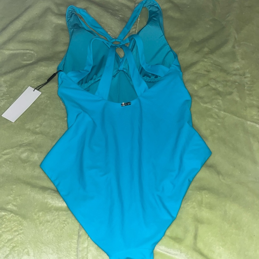 Blue Calvin Klein one piece bathing suit size 10